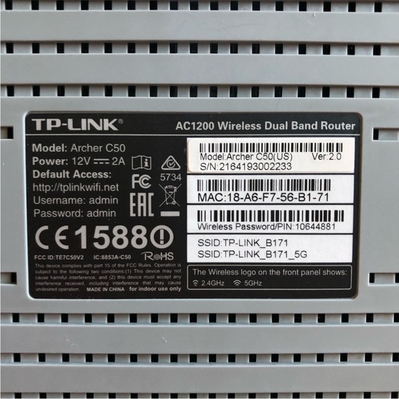 TP-LINK Archer C50 AC1200 Wireless Dual Band Router - Picture 5 of 10